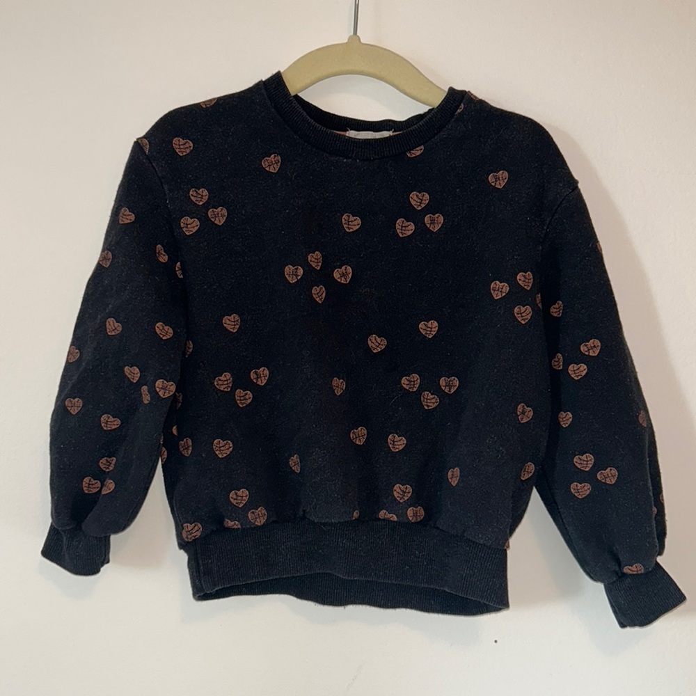 Miles the label basketball hearts crewneck sweatshirt